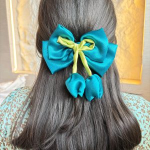 satin tulip bow